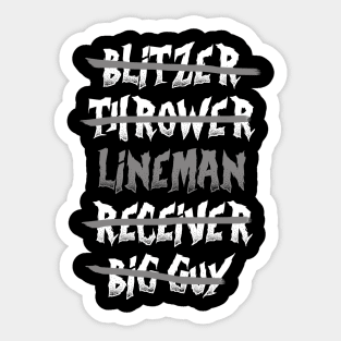 Lineman Blood Bowl Sticker